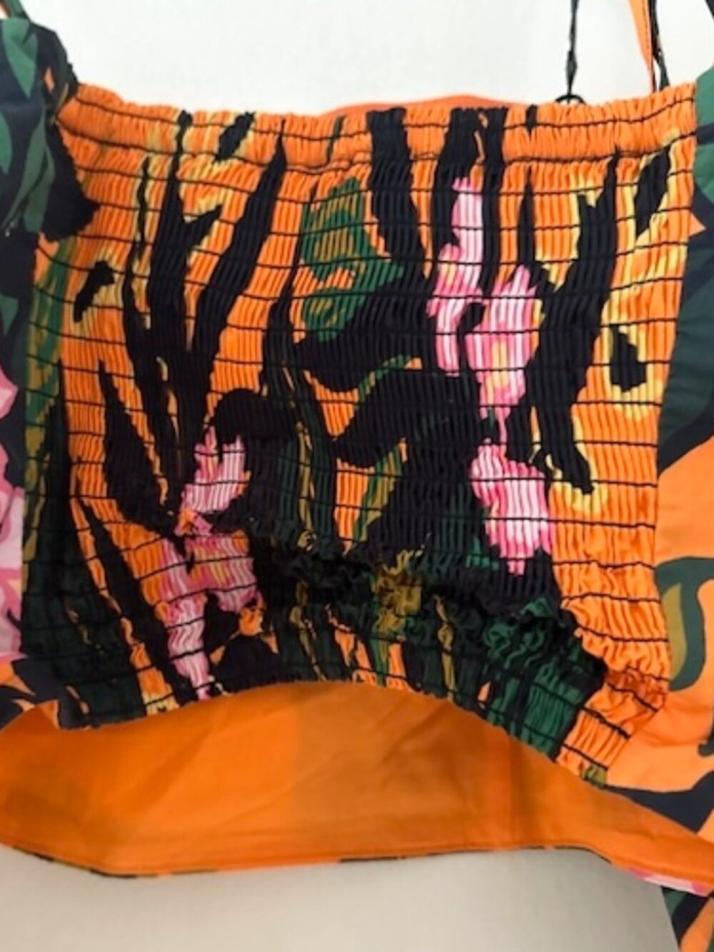Set H&M Leaf Palm Cotton Top & Skirt Colorful Tropical - Picture 7 of 16